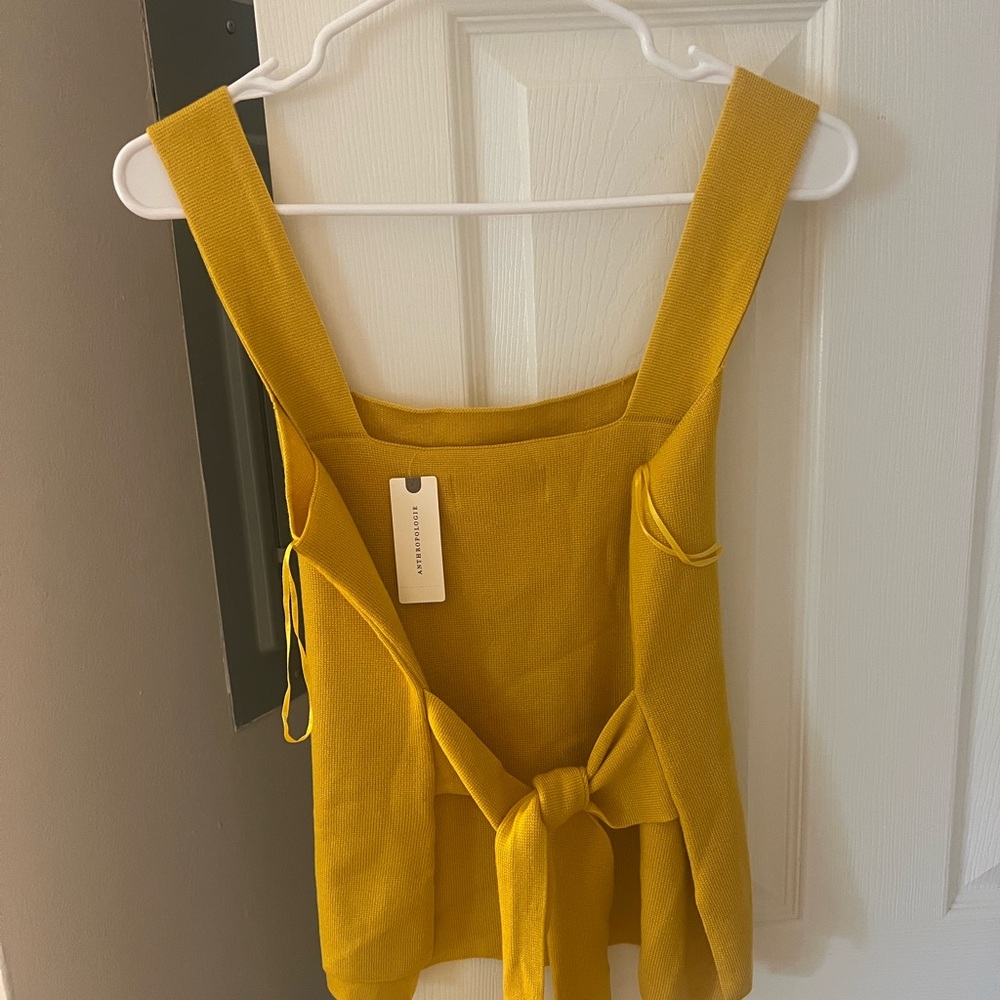 NEW With Tags Anthropology top with tie in back